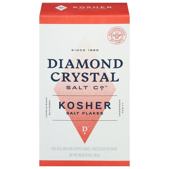DIAMOND CRYSTAL - Kosher Salt Flakes 3LB ( Pack of 1)