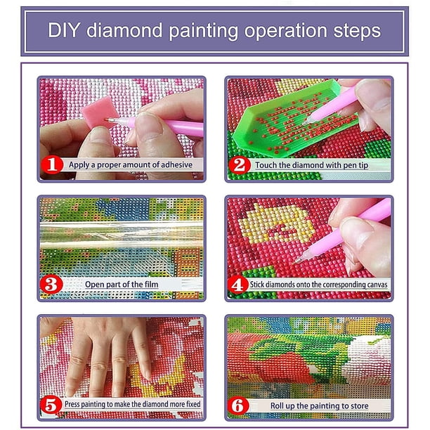 Kit Peinture Diamant 5D Fleurs De Chat 40x50 Cm – Diamant Art Complet Pour Adulte Enfant, Broderie Strass Brillants Décoration Murale
