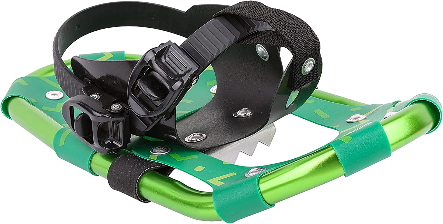 Cascade Mountain Tech Lightweight Aluminum Frame Kid's Snowshoes Size 14 with Ratchet Bindings