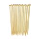 thumbnail image 2 of GOOHOCHY Juego de 36 agujas de tejer de bambú de 25 cm, agujas de tejer de una sola punta, agujas rectas para suéteres largos hechos a mano, kit para costura DIY., 2 of 8