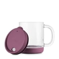 thumbnail image 5 of Ello Nova Shine 12oz Glass Mug with Lid, Figgy Pudding, 5 of 7