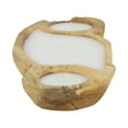 thumbnail image 5 of DecMode 17"W, 2"H Bohemian Teak Candle Bowl, Brown, 1 - Piece, 5 of 9