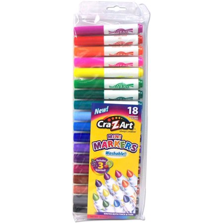Cra-Z-art Mini Broadline Markers, 18-count (10009-24)