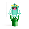 thumbnail image 1 of Universo y Alien alien. Estante de notas, estante de ranas de animales de dibujos animados, 1 of 3