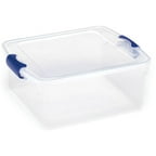 Homz 15.5-Qt Latching Clear Storage Boxes, Set of 4