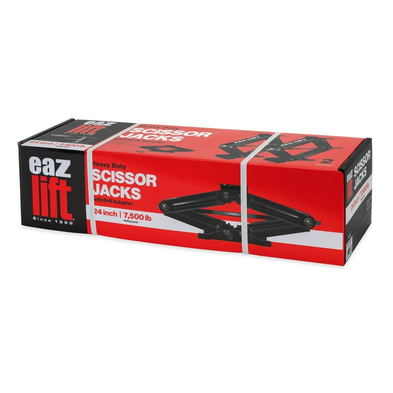 Camco Eaz-Lift Heavy-Duty Scissor Jacks | Certified 7,500lb Load