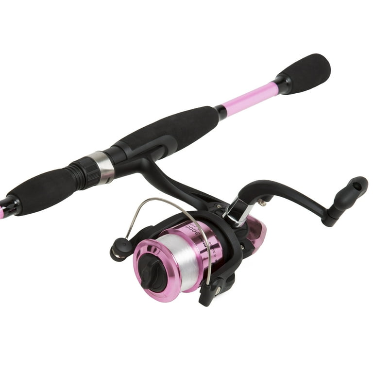 Wakeman Strike Series Spinning Rod and Reel Combo - Hot Pink
