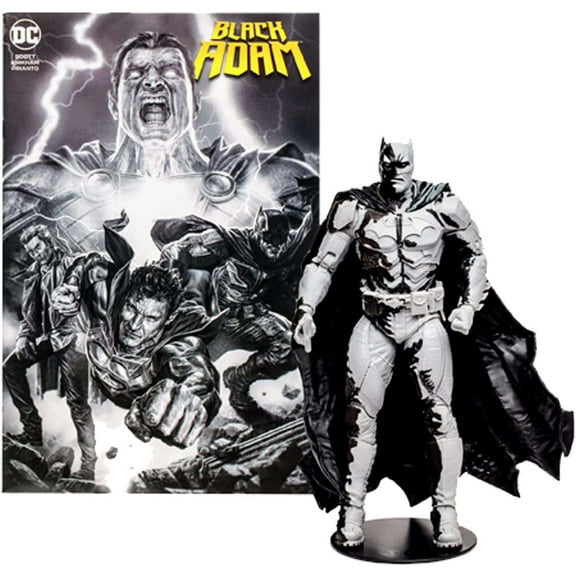 DC Comics Black Adam Comic Book with Batman Action Figure