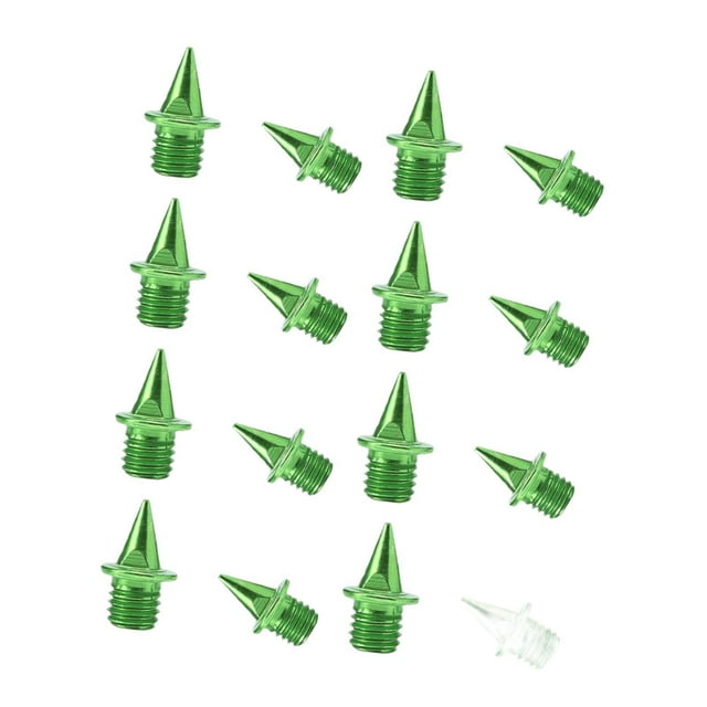 jinwen 16 Pcs Pointes de Rechange pour Chaussures de Piste en Acier pour Jogging Tout-Terrain Vert