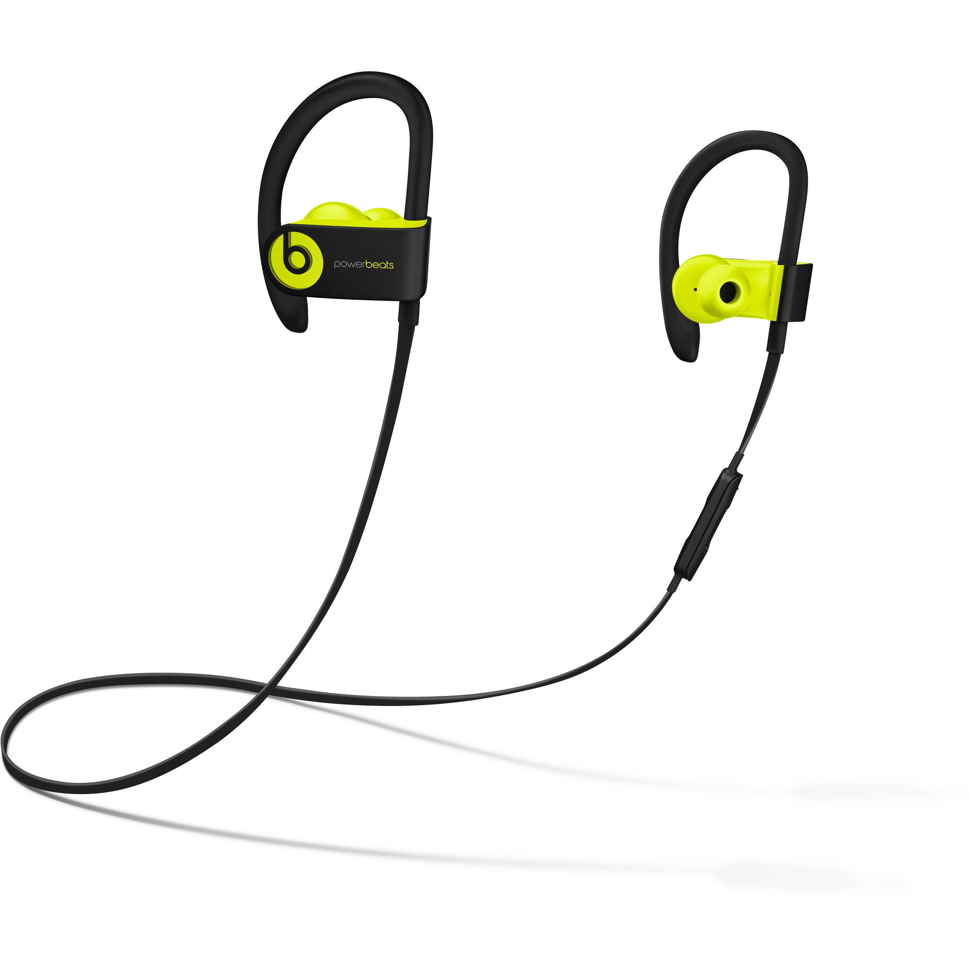 Used Apple Beats Powerbeats3 Wireless Shock Yellow In Ear Headphones MNN02LL/A - image 4 of 6