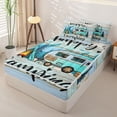 thumbnail image 2 of Erosebridal Rustic Camping Pattern Zipper Twin Comforter Sets with Fitted Sheet and 2 Pillowcases,Adventure Camper Tent Zipper Bedding Set For Boys,Reversible,4-Piece, 2 of 7