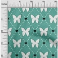 thumbnail image 2 of oneOone Polyester Spandex Dark Teal Green Fabric Check Quilting Supplies Print Sewing Fabric By The Yard 56 Inch Wide, 2 of 4