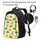 thumbnail image 2 of Fotbe Colorful Outer Space Mochila con Estampado y Puerto USB para Hombre y Mujer, Mochila Antirrobo, Mochila de Viaje, Mochila Escolar, Mochila Universitaria, 2 of 7