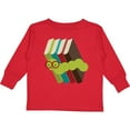 thumbnail image 3 of Inktastic Bookworm Books Reading Boys or Girls Long Sleeve Toddler T-Shirt, 3 of 5