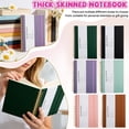 thumbnail image 2 of Spiral Bound Notebook Pink Leather Hardcover Journal Notebook for Work School Office Daily Journaling, 2 of 9