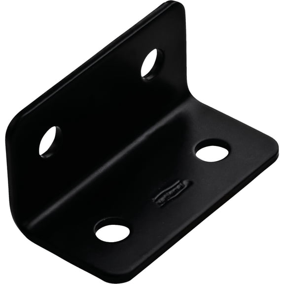 National Hardware Corner Brace - Black, Weather-Resistant - 1.6" x 3" x 1/8"