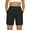 j49-Black, variant on LIIPEE Womens Shorts Casual Solid Color Mid Elastic Waist Hybrid Ladies Pull-On Regular Summer Breathable Comfortable Soft Fashion Daily Shorts With Pockets,L