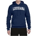 thumbnail image 2 of Wild Bobby State of Louisiana College Style Unisex Hoodie Sweatshirt, 2 of 6