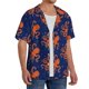 thumbnail image 2 of Balery Octopus Camisa Casual de Manga Corta con Botones para Hombre, Texturizada, Estilo Cubano, para Playa, Verano-Small, 2 of 5