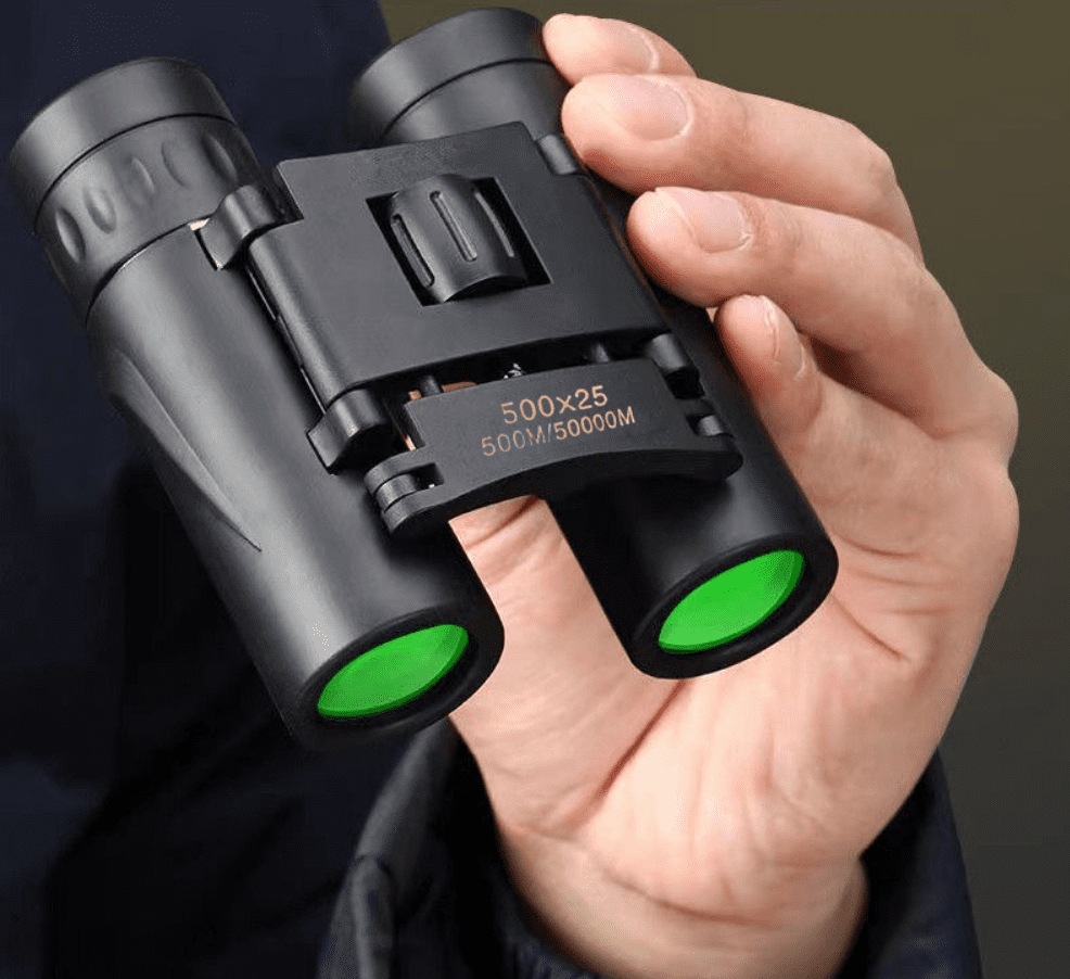 500X25 Zoom HD Binoculars Telescope Powerful Portable Folding Long-Distance Vision Hunting Outdoor Camping Sports