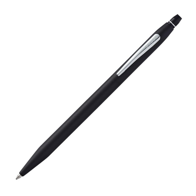 Bolígrafo recargable Cross Click, tamaño mediano, incluye caja de regalo premium, lacado negro clásico