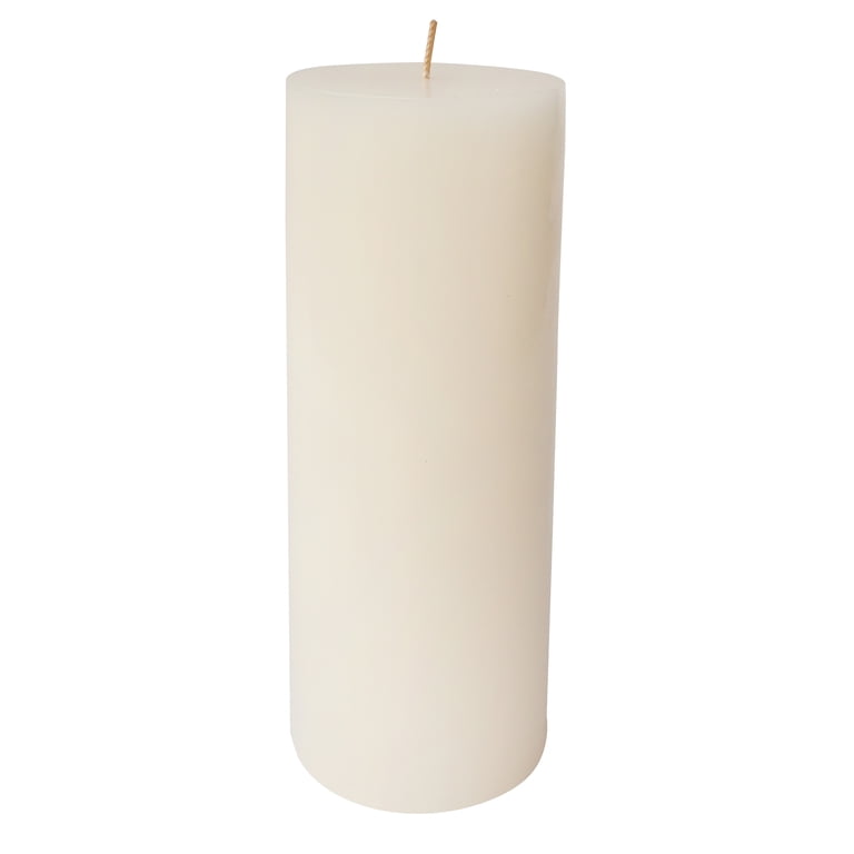 Mainstays Single Wick Pillar Candle, 3x8 Inch, Ivory photo 2