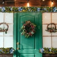 thumbnail image 2 of Christmas Wreaths for Front Door Hwkond 9ft Christmas Garland With LED Lights Battery Operated Pre-Lit Artificial Garland For Christmas Decor Stairs Wall Door Indoor Outdoor Up to 60% Off, 2 of 6