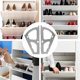 thumbnail image 4 of unbranded 1Par Abatibles De Inoxidable Para Zapatero Con Estructura De Una Capa Color Gris, 4 of 8
