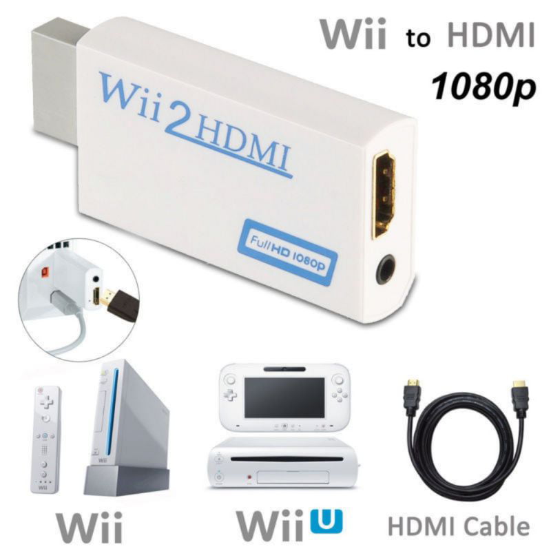 zeato Wii zu HDMI Adapter Wii zu HDMI Konverter Wii zu HDMI 1080P 720P 