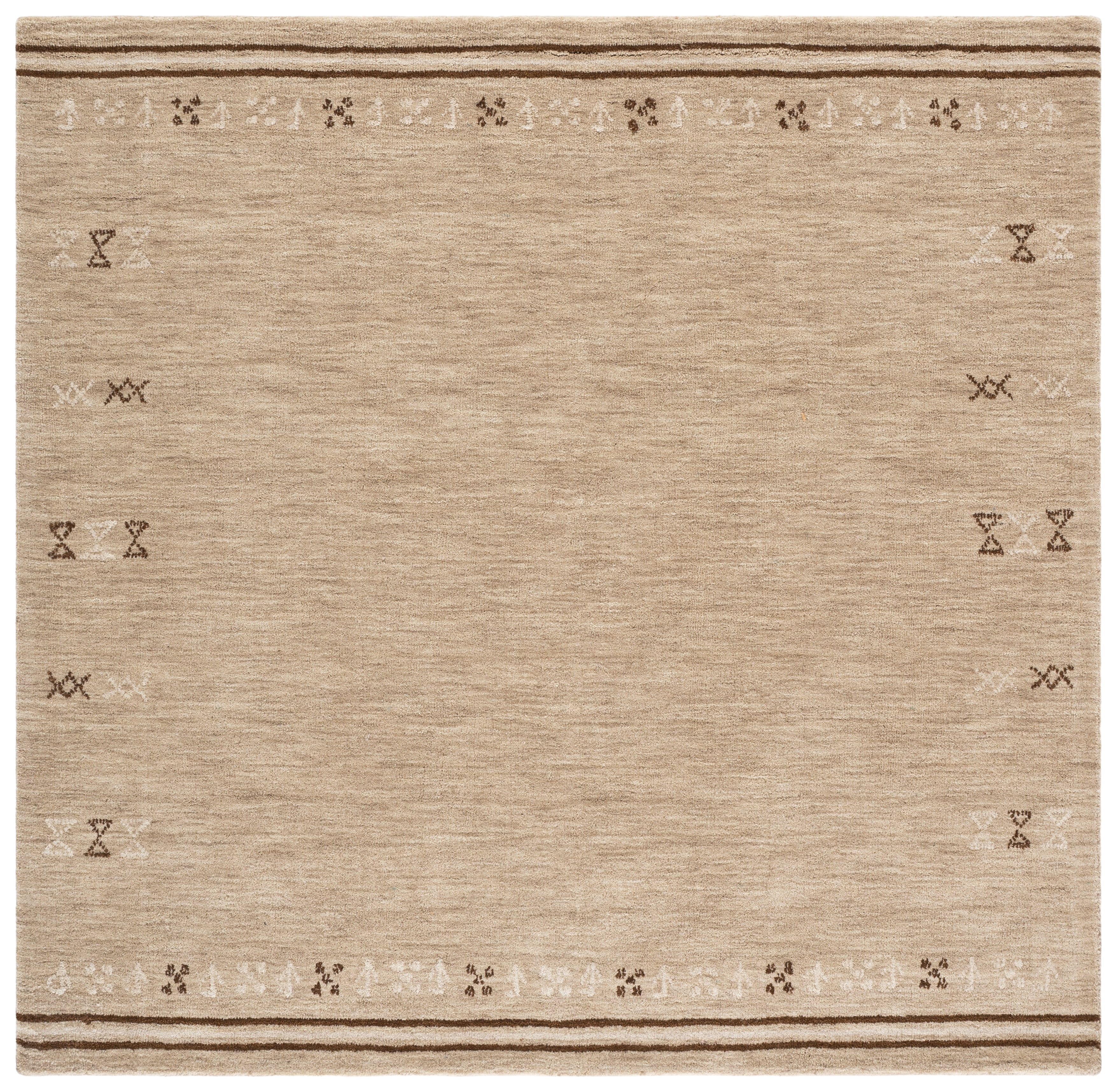 Safavieh Himalaya Jerrie Geometric Area Rug, Beige/Brown, 6' x 6' Square