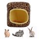 thumbnail image 1 of Cotton Pet Hamster Warm Hammock Hanging Sleeping Nest for Squirrel Hedgehog Guinea Pig Chinchilla RabbitsYellow Leopard, 1 of 2