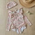 thumbnail image 5 of Girls Swimwear Long Sleeve Backless UPF Beach Bathing Suit for Pool Roleplay1, 5 of 5