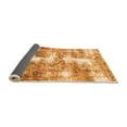 thumbnail image 2 of Ahgly Company Indoor Square Abstract Orange Modern Area Rugs, 5' Square, 2 of 4