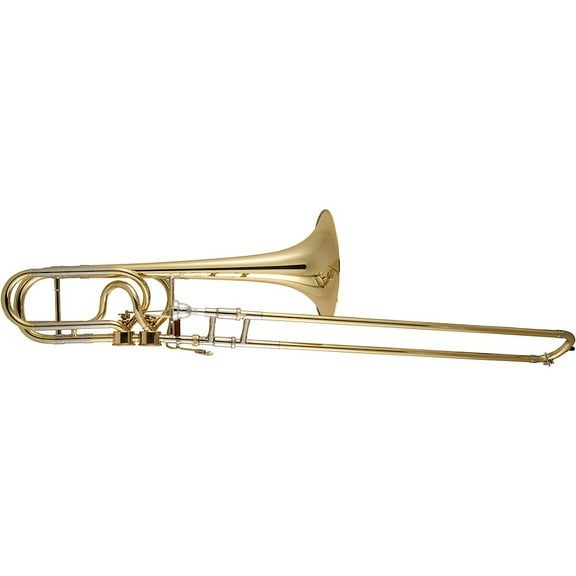 Bach 50A3 Stradivarius Series Professional Open Wrap Bass Trombone with Double Hagmann Valves Lacquer Yellow Brass Bell