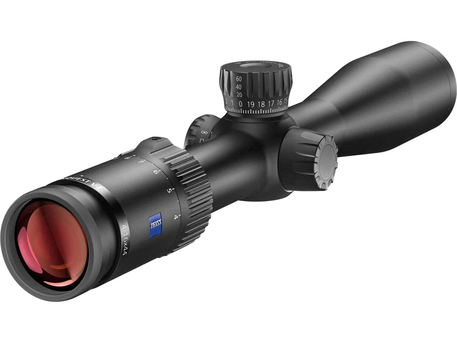 Zeiss Conquest V4 4-16x44mm Riflescope, ZBR-2 Reticle, External Elevation Turret, HD Optics, Waterproof, Side Parallax Adjustment (522931-9992-080)