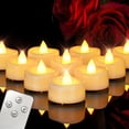 thumbnail image 1 of Velas LED sin llama Merrynights Luz de Té con Control Remoto 12 piezas, 1 of 8