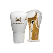 Hit N Move Boxing Gloves - All Day Pro Agility 14oz Red/White - Lace Up