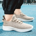 thumbnail image 2 of WEAIXIMIUNG Sneakers Men Size 15 Wide Men Sports Shoes Outdoor Fashionable New Pattern Solid Color Mesh Breathable Comfortable Lightweight Non Summer Lace Up Casual Shoes, 2 of 9