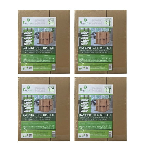 uBoxes Dish & Glass Partition Insert Kit 4 pack fits in our kitchen boxes