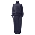 thumbnail image 4 of JHLZHS Robes Rouges pour Femmes Ensemble Jupe Chandail 2 Pcs Tenues Col Manches Longues Tricot Maxi Jupe Longue Ensembles Survêtement Robes Boho pour Femmes 2024 Robes Formelles pour Femmes 2024, 4 of 6