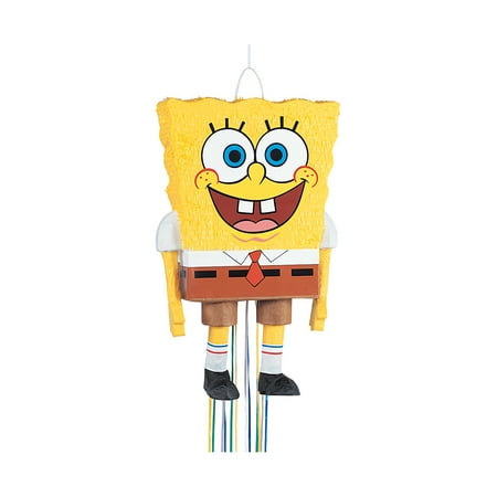 SpongeBob SquarePants Pinata, Pull String, 23 x 14 in, 1ct