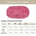 thumbnail image 4 of Unique Bargains Fil Chenille en Velours Polyester Super Volumineux Rose Vif, 87 Yards, 4 of 7
