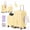 Yellow, variant on Kids Ride On Luggage Set, Connectable 20" Carry On Suitcase & 14" Underseat Luggage with Foldable Footrest, Cup Holder & Adjustable Handle, Hardshell Spinner Travel Suitcase, Gradient