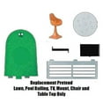 thumbnail image 6 of Replacement Parts for Barbie Dreamhouse Playset - FHY73 ~ Replacement Lawn, Pool Railing, TV, Mount, Chair and Table Top, 6 of 8