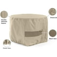 thumbnail image 4 of Covermates Outdoor Round Ottoman Cover - Water Resistant Polyester, Drawcord Hem, Mesh Vents, Seating and Chair Covers, 48DIAMETER x 25H, Khaki, 4 of 8