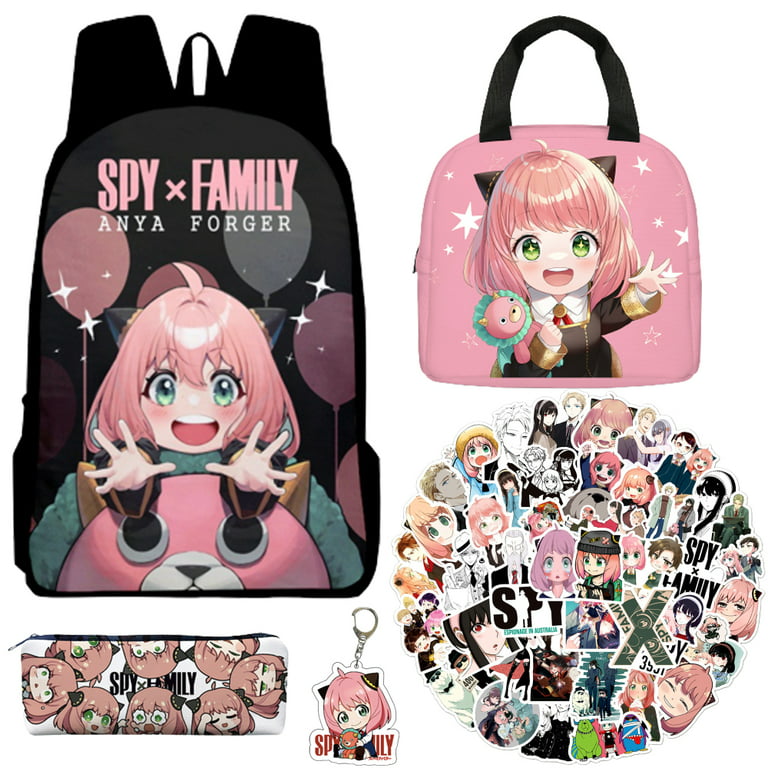 xrbanime Spy x Family Backpack Anime Outdoor Casual Schoolbag