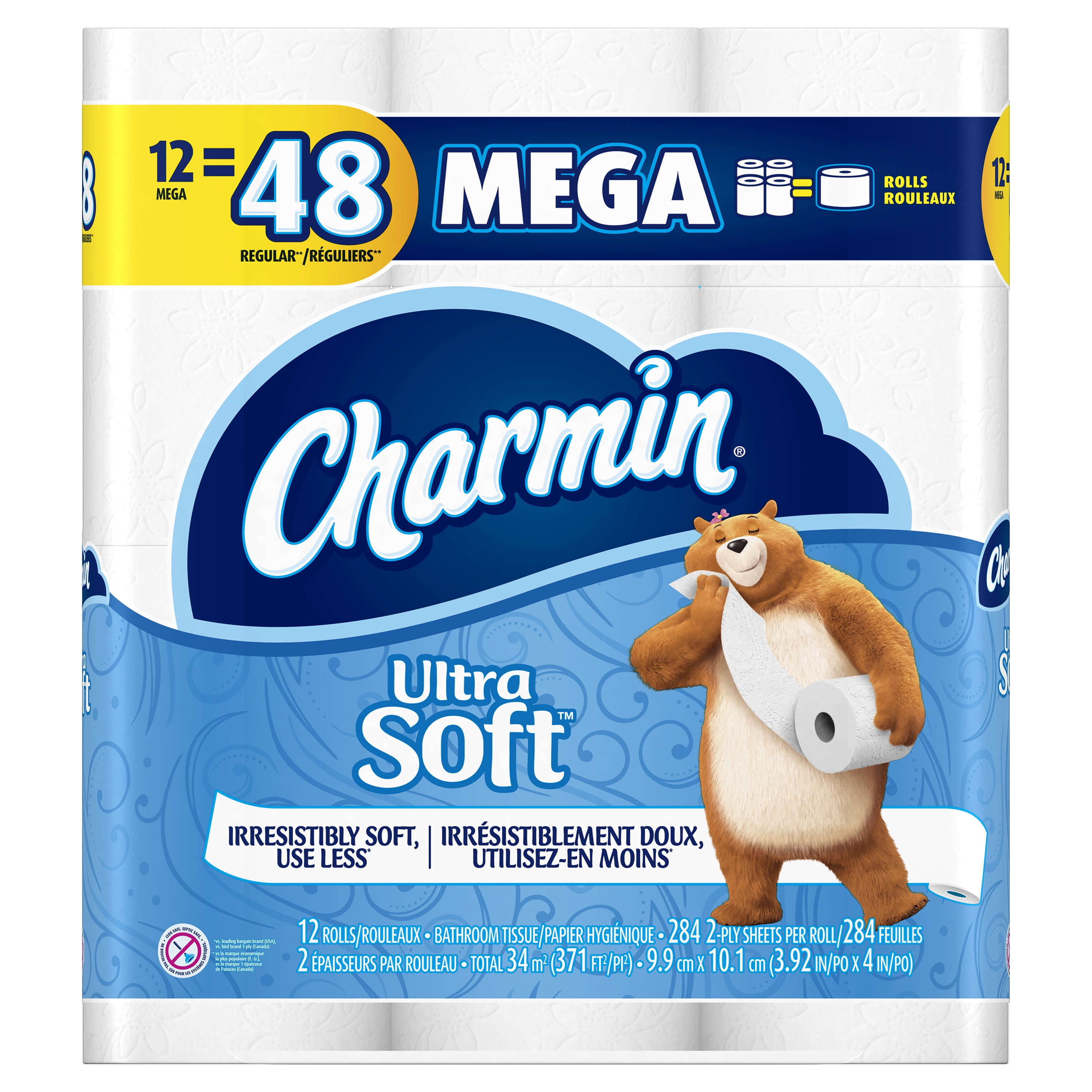 Charmin Ultra Soft Toilet Paper, 12 Mega Rolls by Procter & Gamble