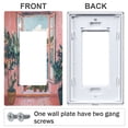 thumbnail image 3 of Yayeee Rocker Switch Wall Plate 3-Gang 6.5"x4.6" Home Decorative Outlet Cover, Pink Boat, 3 of 6