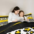 thumbnail image 5 of Manfei Animal Print Patchwork 3-Piece Full Size Comforter Sets for Teens Boys Girls,Animal Leopard Zebra Bedding Comforter Set,Geometric Stripes Lightweight Bedding Sets,Luxury Bedroom Decor, 5 of 8