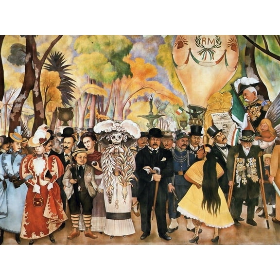 Diego Rivera'S Painting Of La Catrina - Canvas OR Print Wall Art